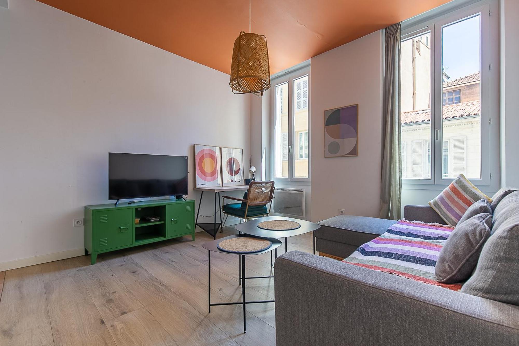T2 Lumineux Avec Climatisation Apartment Marseille Luaran gambar