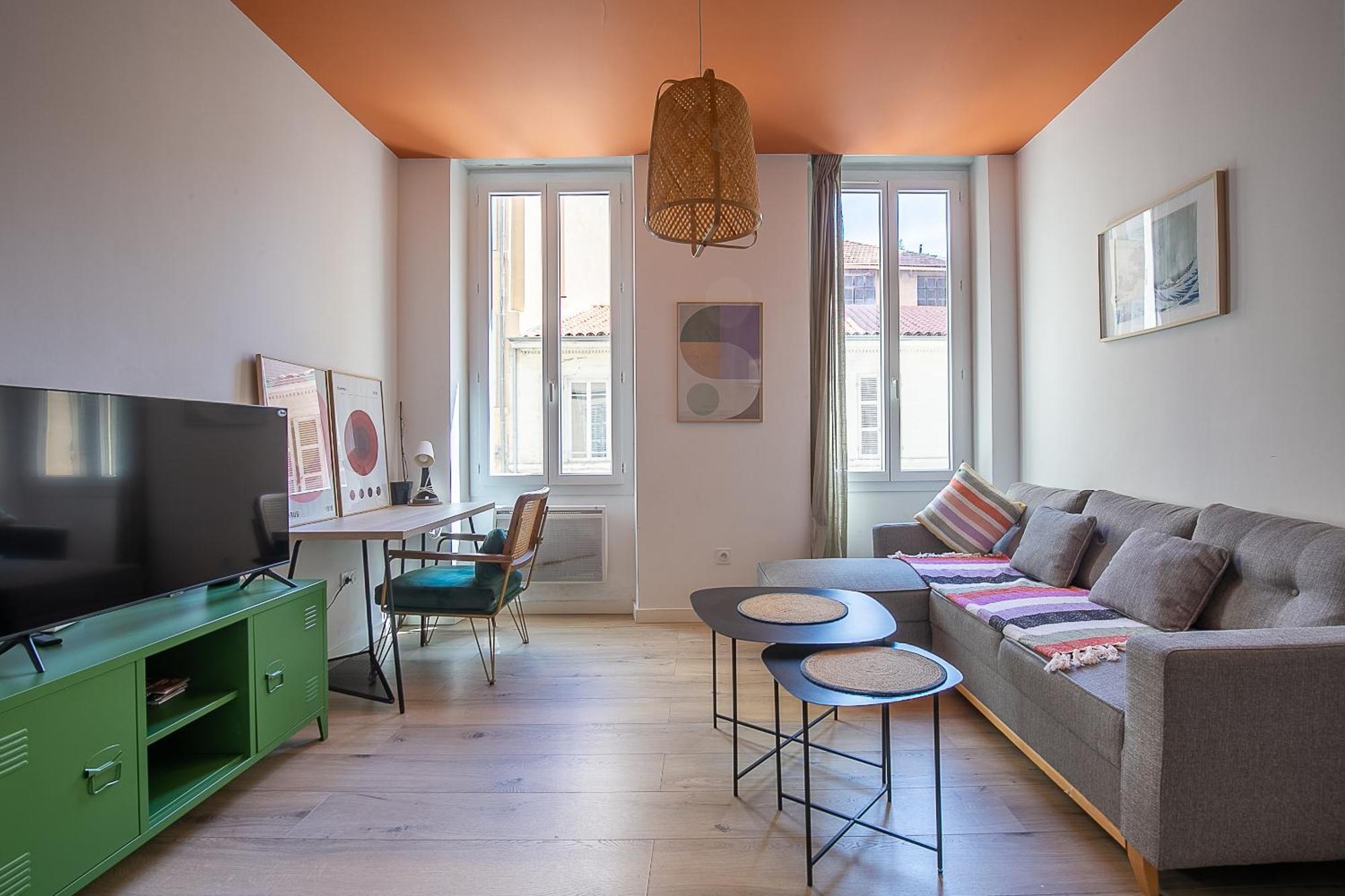 T2 Lumineux Avec Climatisation Apartment Marseille Luaran gambar